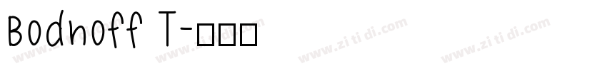 Bodnoff T字体转换